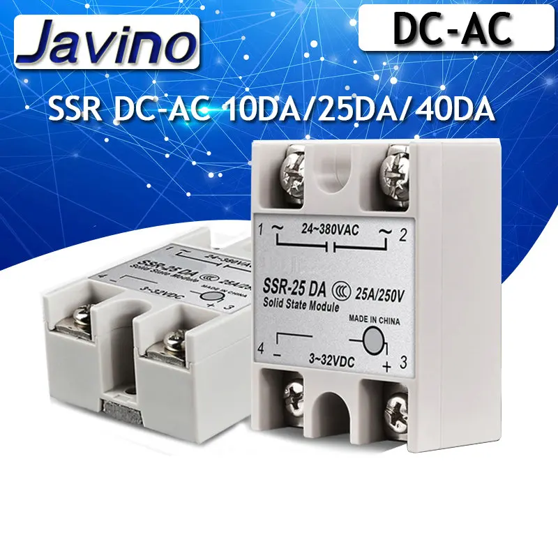 Solid state relay DC control AC ssr-10da / 25da / 40da voltage regulating module DC-AC