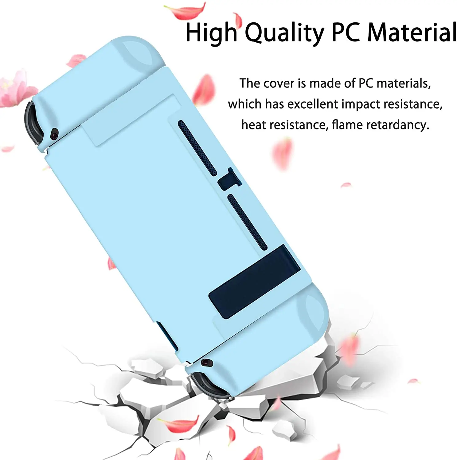 Funda protectora Dockable Shell para Nintendo Switch, accesorio Joy Controller con Protector de pantalla de vidrio, antiarañazos