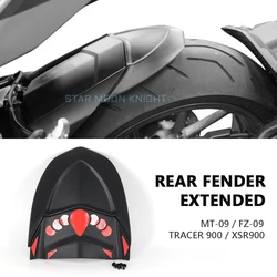 Motorcycle Rear Mudguard Fender Rear Extender Extension For YAMAHA MT09 MT-09 FZ-09 FZ09 Tracer 900 Tracer900 XSR900 XSR 900