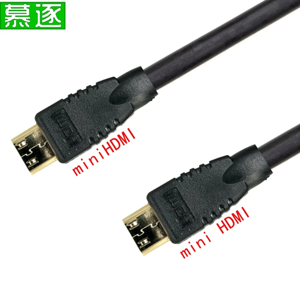 Gold Überzogene MINI ZU MINI HD-kompatibel Kabel Stecker 1080p 3D Männlichen-Männlichen high speed HDTV Kabel 0,5 Mfor TV kame