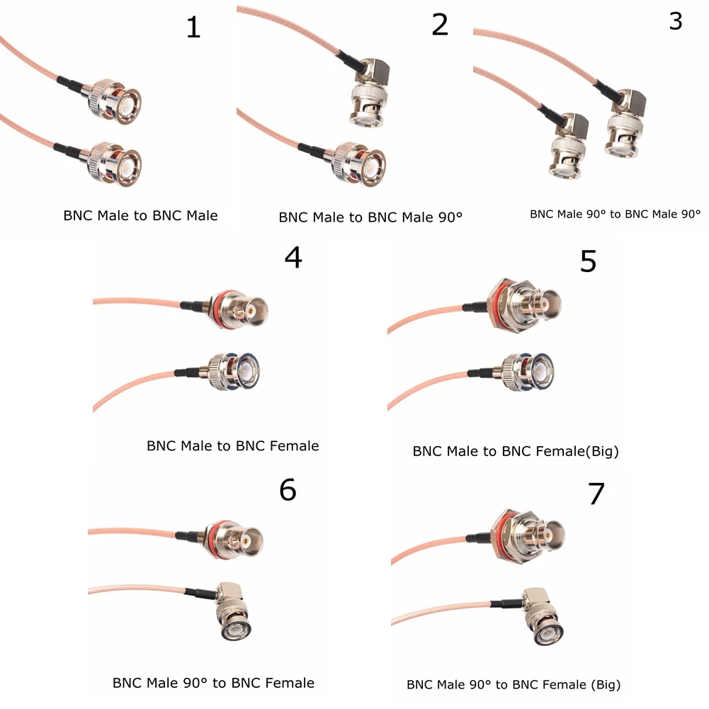 Right Angled BNC To BNC Male Female Plug Connector 6G 4K RG179 Coaxial Cable For HD Video Camera SDI Camcorder HD-SDI/3G-SDI