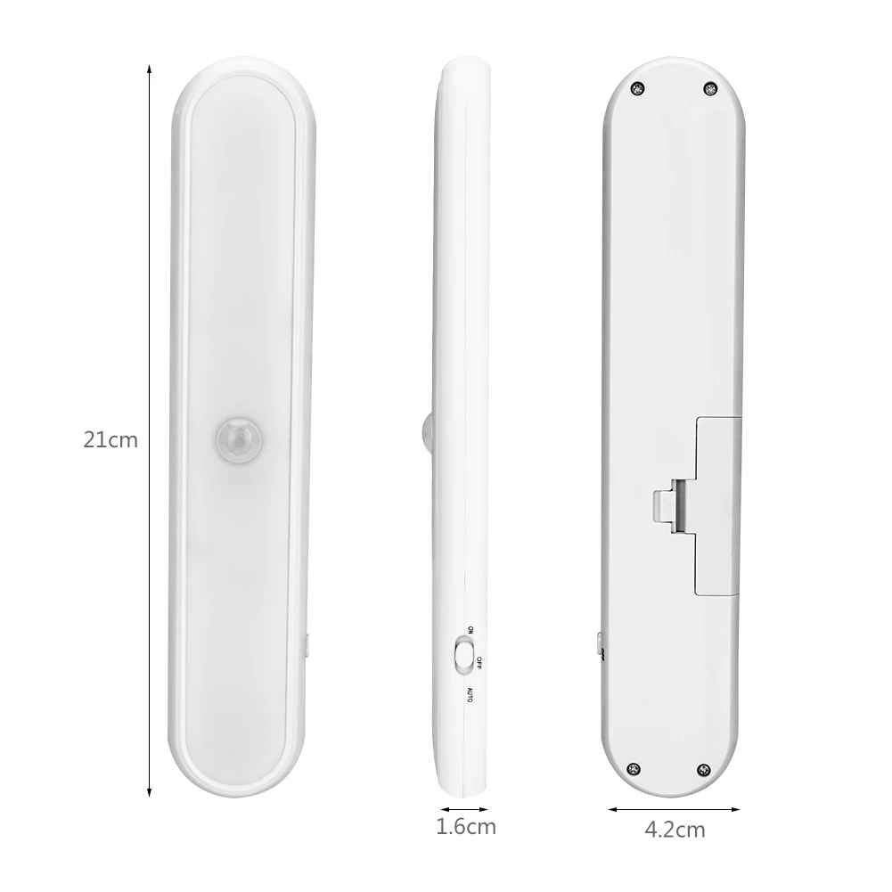 Coquimbo 10 LEDs PIR Motion Sensor Cabinet Light 3*AAA Operated Light Sensor Smart Light Human Infrared Night Light