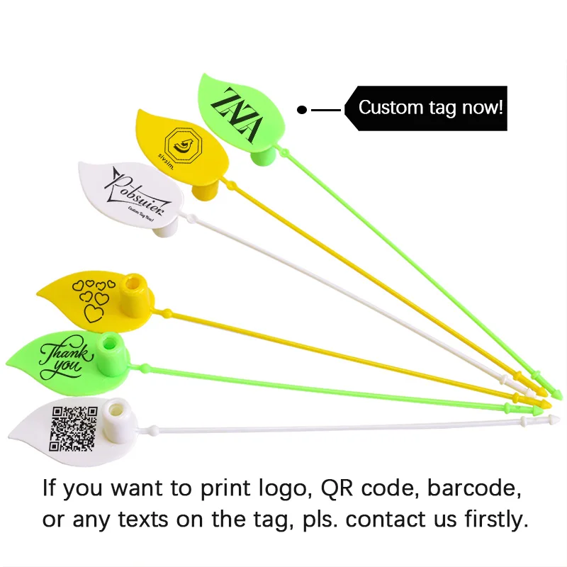 100 شعار مخصص شنق العلامة البلاستيكية شخصية الملابس الأحذية مفتاح هدية اسم سعر شجرة النبات تسمية علامات الأمن علامة