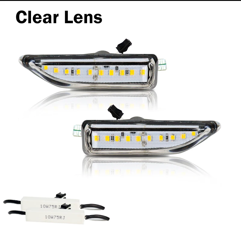 Gtinthebox Amber LED Car Front Fender Side Marker Lights Turn Signal Light For 2017-up 2nd Generation MINI Cooper F60 Countryman