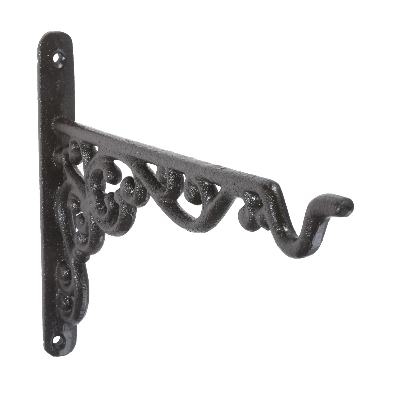 Cast Iron Hook Bracket Hanging Planters Basket Garden Flower Pots Hanger Wall Hook with screws Bird Feeder Planter Home Decor