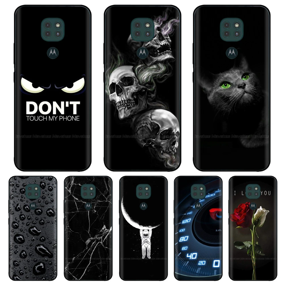 Dla Motorola Moto E7 Plus przypadku miฤkkiego silikonu Tpu tylna pokrywa dla Moto G9 graฤ zderzak dla MotoG9 graฤ Funda muszle drukowane kwiat