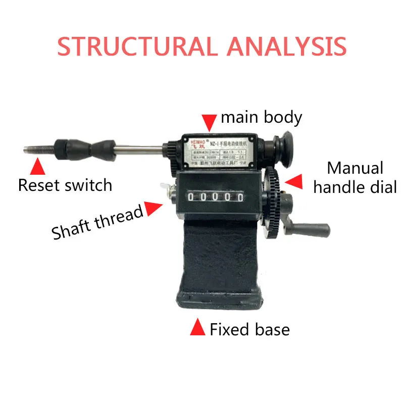 

Low price NZ-1 Manual Winding Machine dual-purpose Hand Coil counting winding machine Winder 0-9999 Count Range Winding