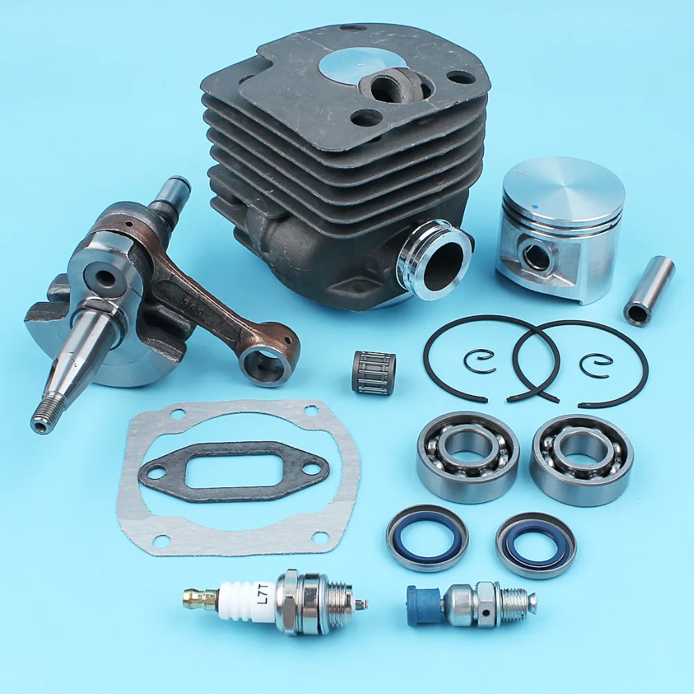 Imagem -04 - Kit de Pistão do Cilindro para Motosserra Rolamento do Virabrequim Válvula de Descompressão Gaiola de Agulha Placa Nikasil Husqvarna 372 365 371 362 50 mm