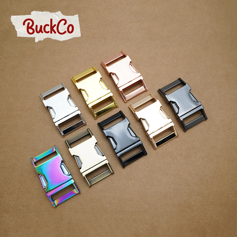 

10pcs/lot 25mm side release buckle high quality DIY dog collars accessory durable security lock webbing parts 8 colours