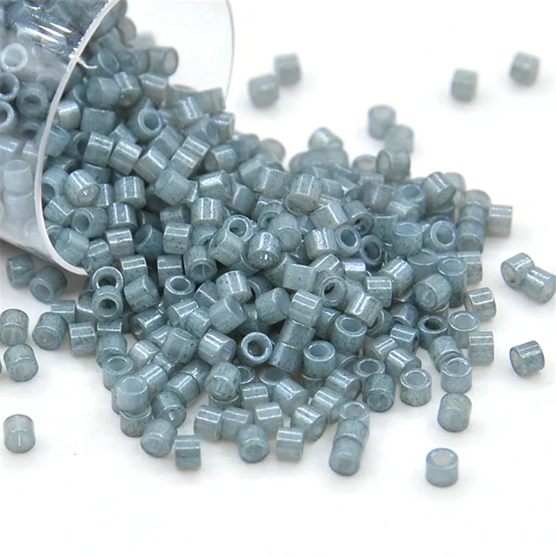 10g/Röhre 1,6mm Imitierte Delica-Perlen 2000 Stück Glanzglas-Saatperlen DIY-Perlen für Kinder-Schmuckherstellung – Detail 6