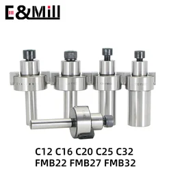 C12 c16 c20 c25 c32 fmb22 fmb27 fmb32 face fresa ferramenta titular haste reta fmb face end mill para bap 300r 400r 50/63mm