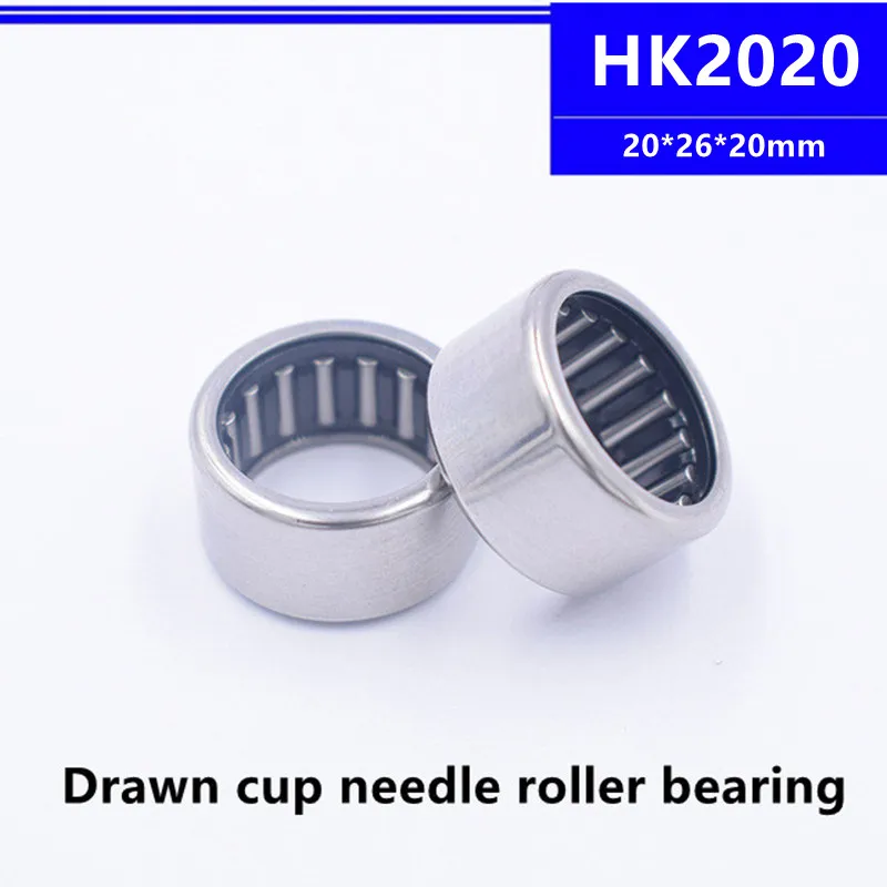 

50pcs high quality HK2020 20x26x20mm Needle Roller Bearing 20*26*20mm HK202620 HK20x26x20