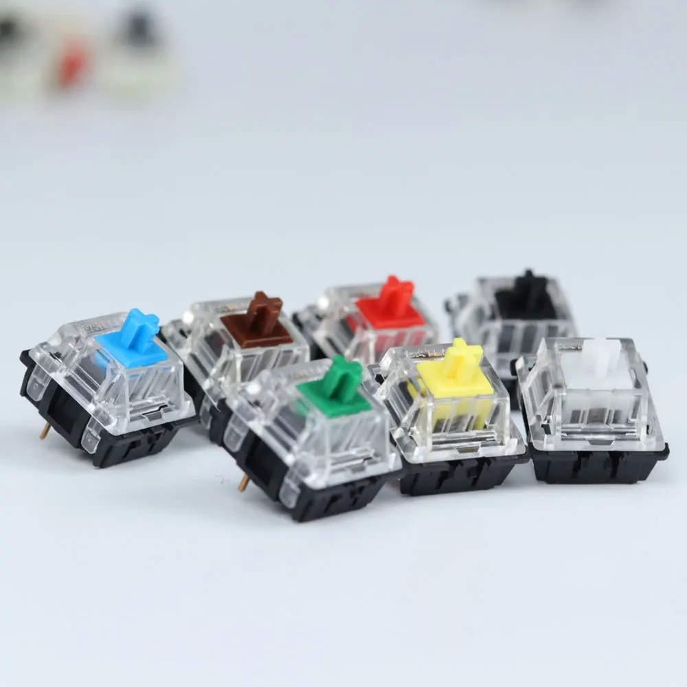 

Gateron Mechanical Switches Cover MX 3Pin 5Pin Transparent Wholesales Yellow Red Switches For All Mechanical Keyboard