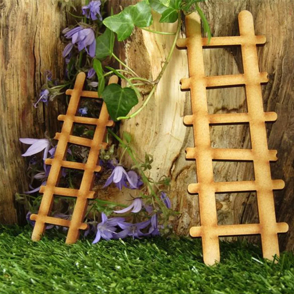 Wooden Miniature Fairy Elf Door DIY Painting Vintage Decor Dollhouse Garden Craft Accessories Doll House Micro Landscape Gift