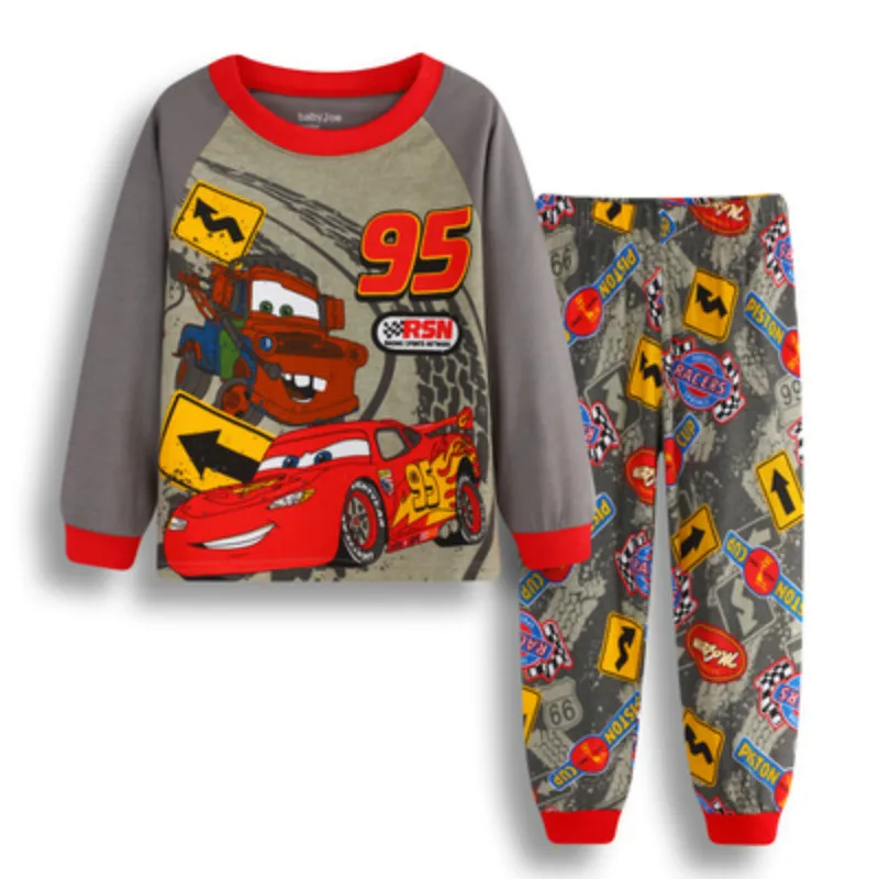 Kids Pajamas Set Children Sleepwear Pixar Cars Lightning McQueen Pyjamas Pijamas pajamas sleepwear Cotton Nightwear Clothes Set