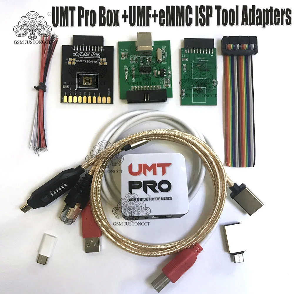 

Новое издание UMT Pro2 BOX/Ultimate Multi Tool UMT+Avb 2in1 BOX с UMF + USB-кабелем + адаптеры UMT eMMC ISP Tool 5 в 1