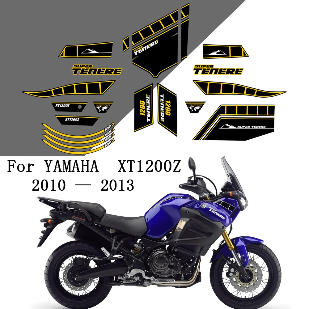 Tank Pad Protection Stickers For YAMAHA SUPER TENERE XT 1200 Z XT1200Z Trunk Luggage WORLD CROSSER Kit Logo 2010 2011 2012 2013