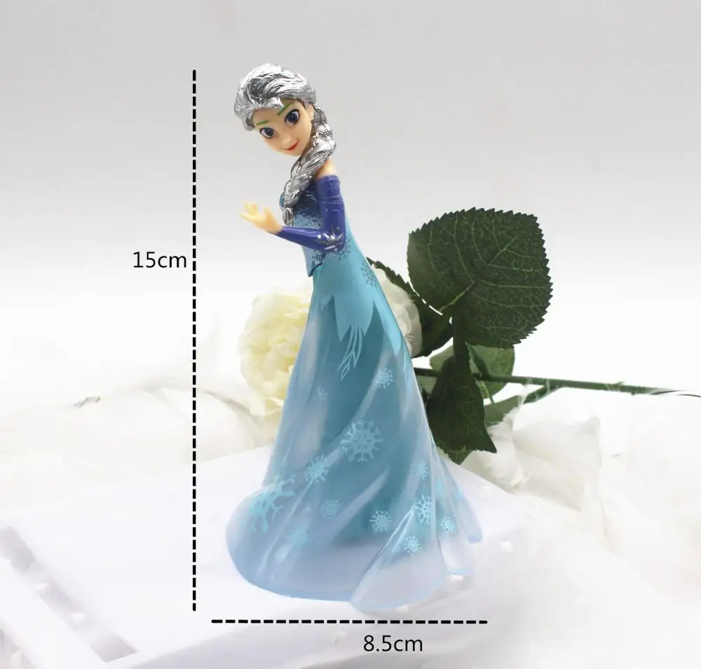 Big Size Frozen Queen Elsa & Anna figure Toys Dolls Anime Dolls Figures Collectible Model Cake Decoration Toy Kids Birthday Gift
