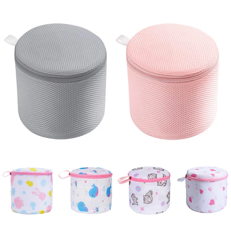

1Pcs Japanese Style with Zipper Laundry Bags Polyester Bra Wash Bag Underwear Organizer Durable Mesh Net Bath Accessories