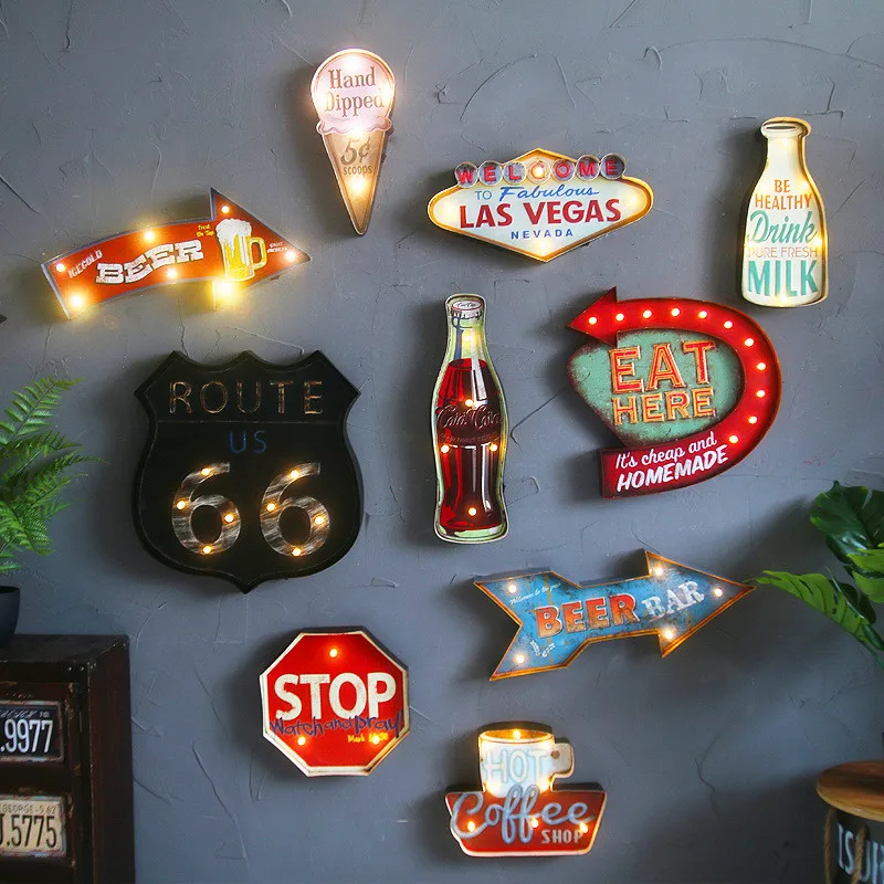 Vintage Las Vegas LED Light Neon Signs for Bar, Pub, Home, Restaurant, Cafe Decor Wall Hanging Decoration, LED Sign