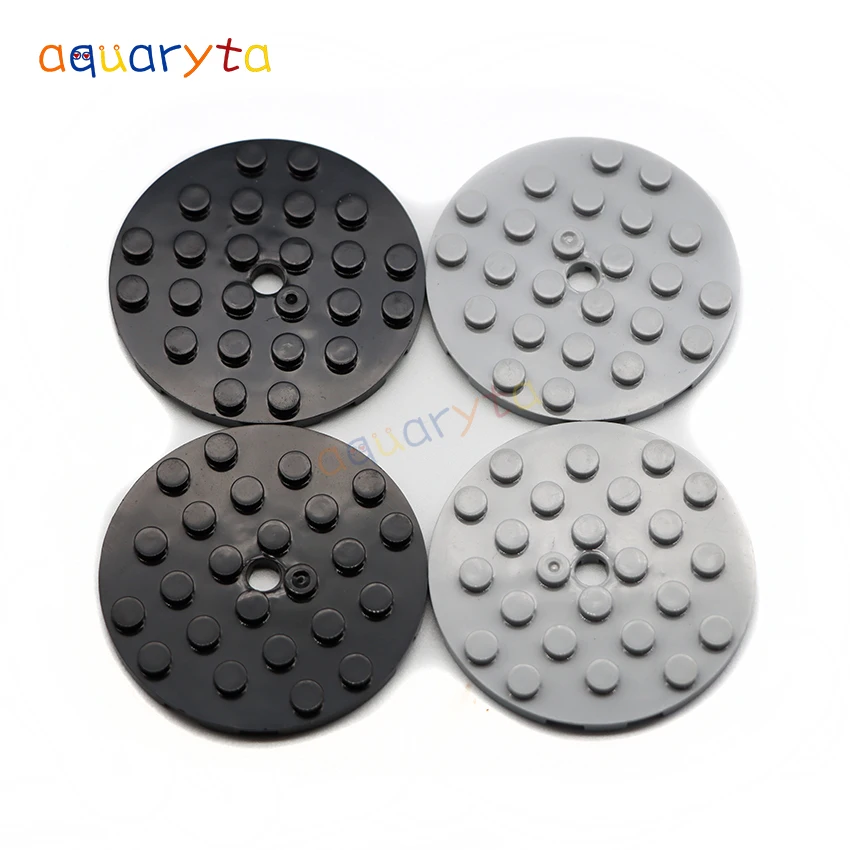 AQUARYTA 15pcs Building Blocks DIY Round Plates 6x6 11213 Creative Educational Toy for Children Assembles Particles Gift for Kid