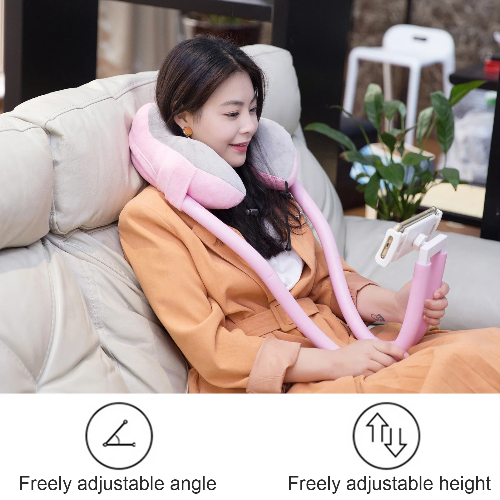 Mobile Phone Holder With Lazy Support U-shaped Pillow Nap Pillow Memory Foam Cervical Spine Neck Pillow Tablet Computer Stands