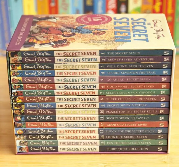 16 Books/Set The Secret Seven Collection Children's Adventure Novels English Reading Books