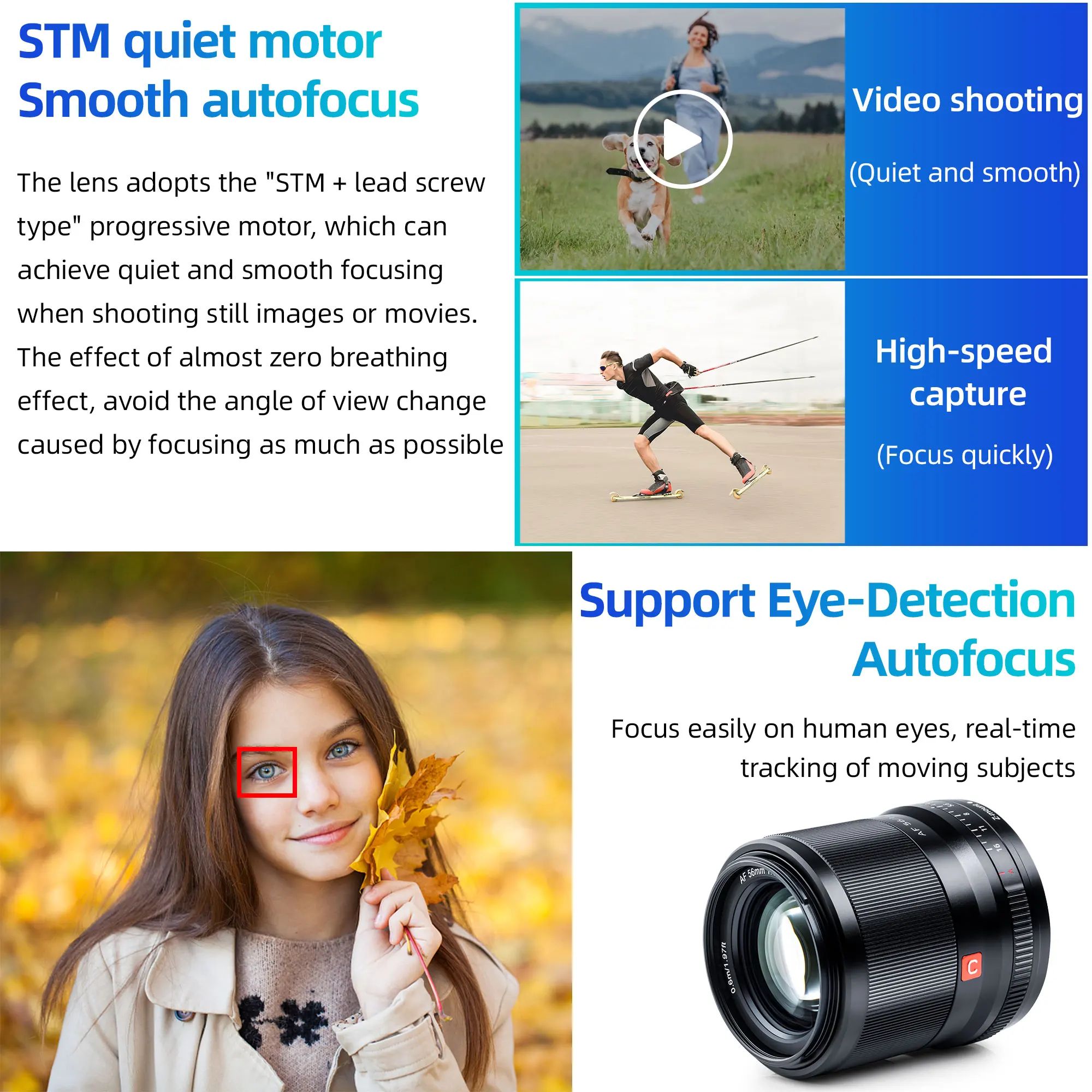 VILTROX 56mm F 1,4 Z für Nikon Objektiv Auto Fokus objektiv Große Blende Porträt Objektiv APS-C Objektiv Nikon Z montieren Z5 Z6 Z7 II Kamera Objektiv