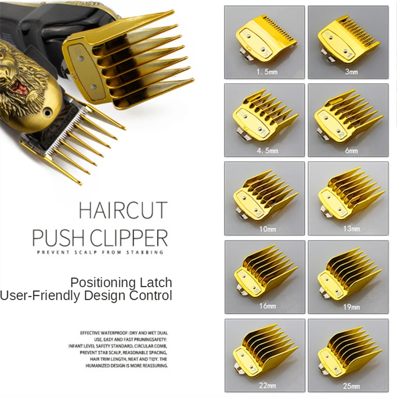 10Pcs Limit Comb Metal Clip Set For Wahl Hair Clipper Barber Accessories Pro Cutting Guide Comb Electric Clippers Guard Y0801