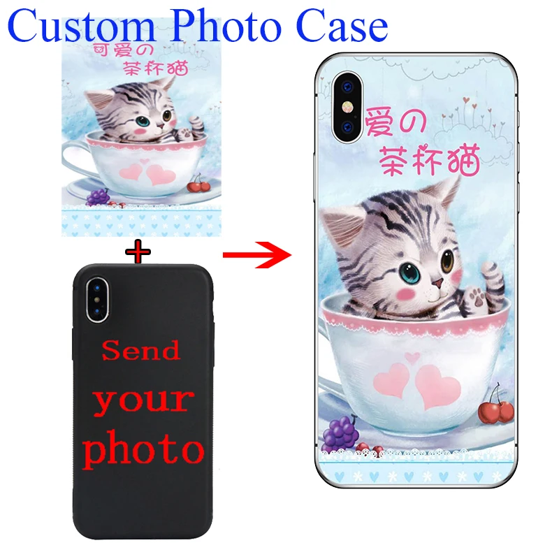 Customized DIY Phone Case For iPhone 15 14 13 X XS Max 8 7 Plus iphone 12 11Pro Max se 2020 Printed Soft Cover Custom Photo Case