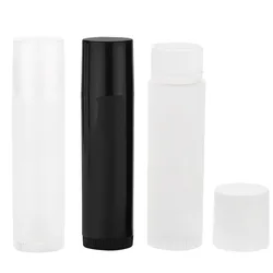 100Pcs 5ml Empty Lip Balm Tubes Cosmetic Containers Lipstick Jars Balm Pipe Cap Container Maquiagem Travel Makeup Tools