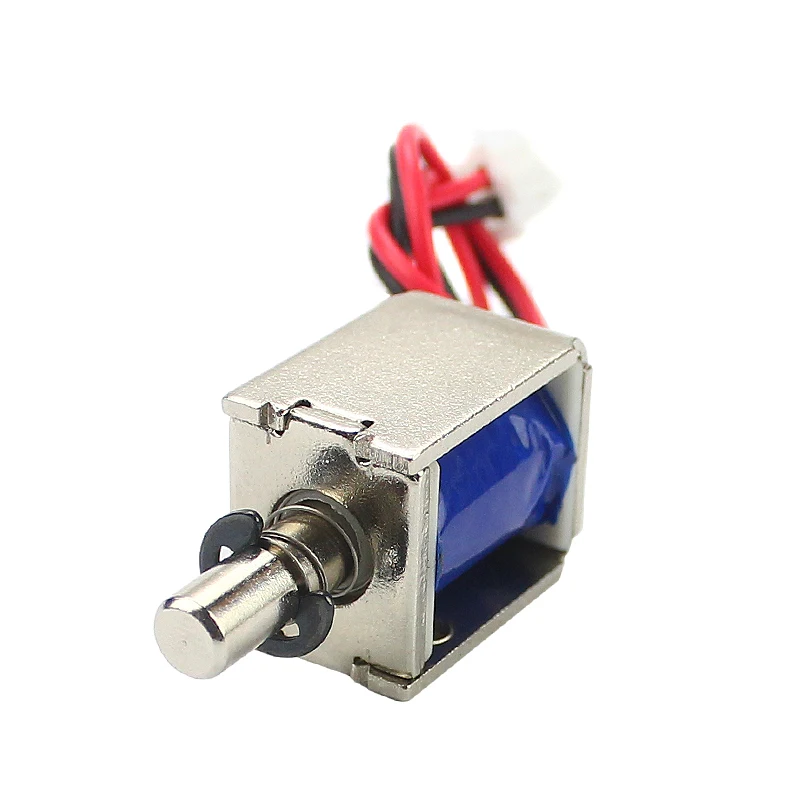 DC mini push-pull electromagnet 12v solenoid magnetic coil stroke 4mm electric retractable magnet small electromagnet