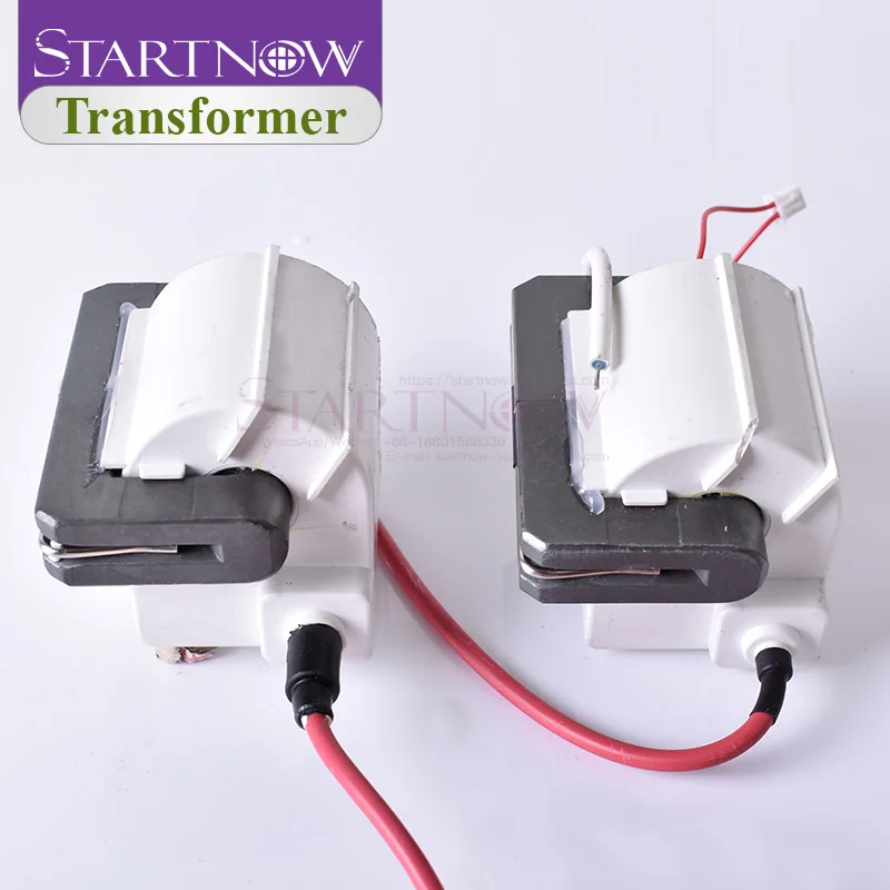 2pcs /lot Double Laser High Voltage Transformer Flyback Ignition Coil For 60W 80W 100W DY10 DY13 CO2 Laser Power Supply Parts