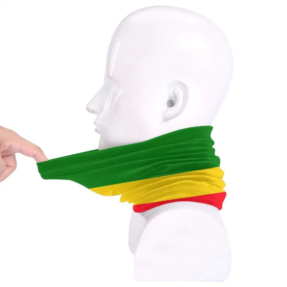 Rasta Vlag, Rastafari, Rastafarianism, Gezicht Cover Bandana Sjaal Masker Sjaals Halswarmer Hoofddeksels Rasta Vlag Rasta Rasta