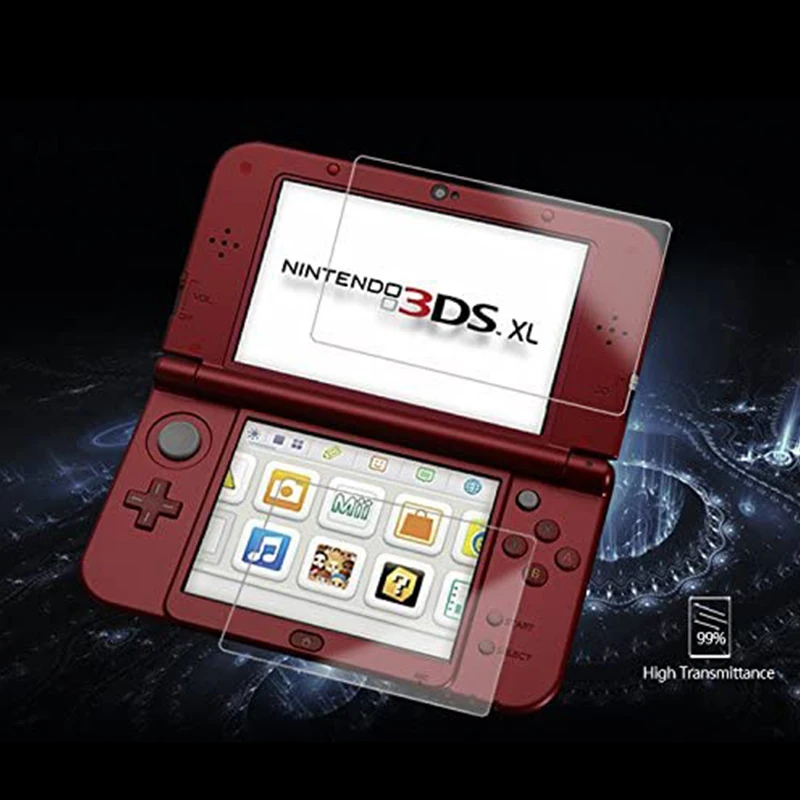 닌텐도 새로운 3DS XL LL 강화 유리 업 + 다운 풀 커버 게임 콘솔 보호용 3DSXL 필름 가드, 2/6 PCS 화면 보호기