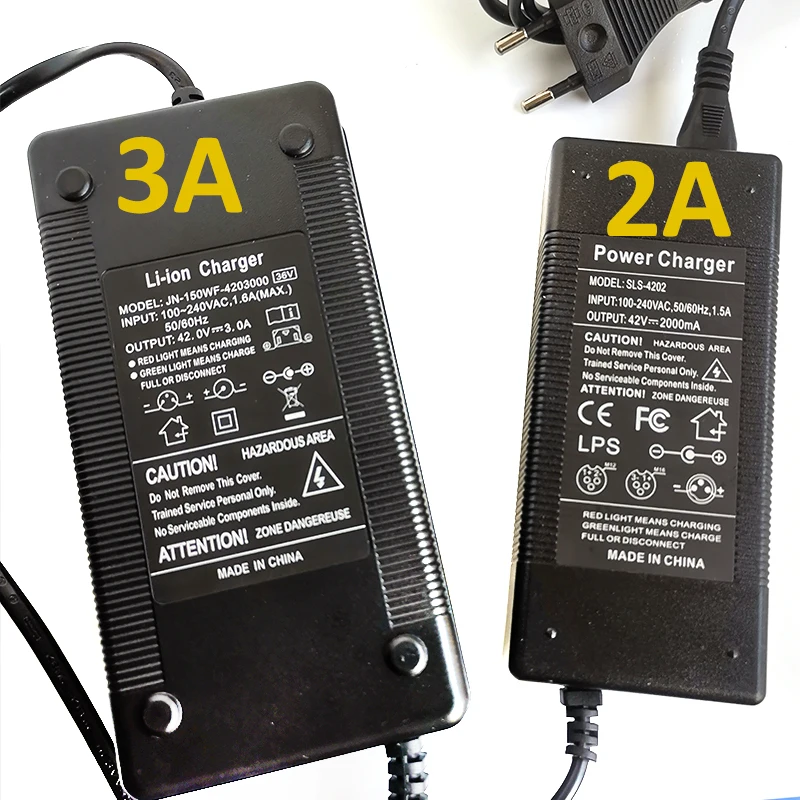 42V 3A Charger for Xiaomi Mijia M365 for Ninebot Max G30 Bird/Lime Electric Kickscooter Accessories