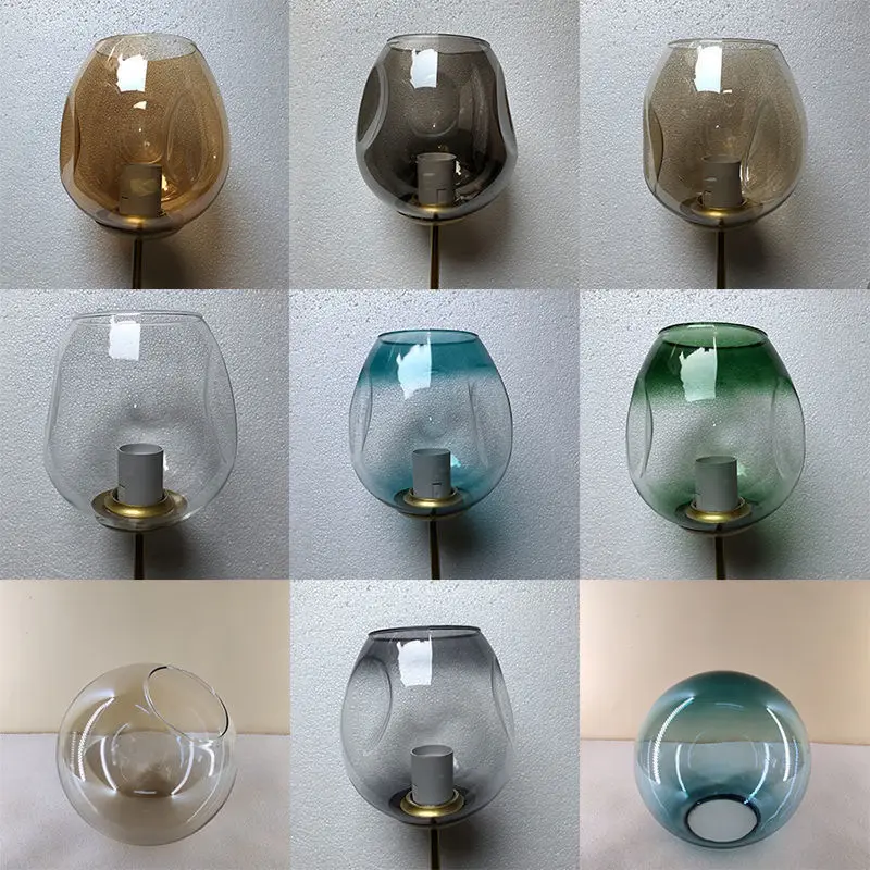 Glass Lamp Shade Replacement for Pendant Lamp Transparent Replacement Glass Globes Cover or Lampshades for Ceiling Wall Lights