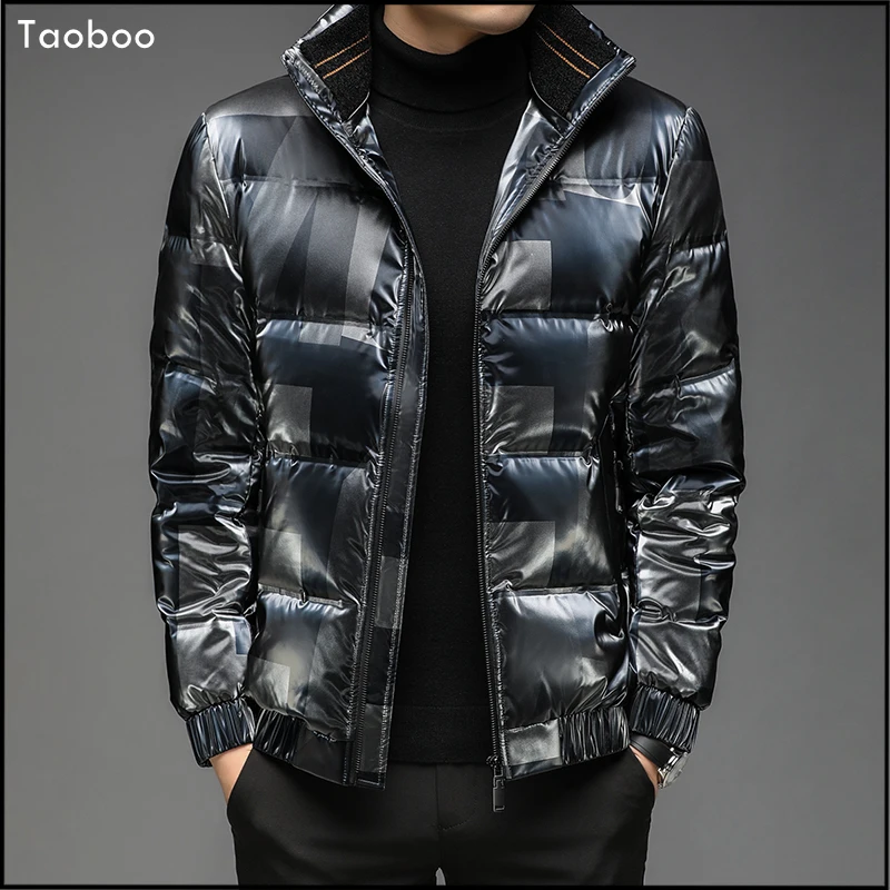 2021 Brand Men\'s Winter Jacket Streetwear Duck Down Coats Male Loose Jackets Solid Windproof Down Jacket Hip-pop Men\'s Clothing