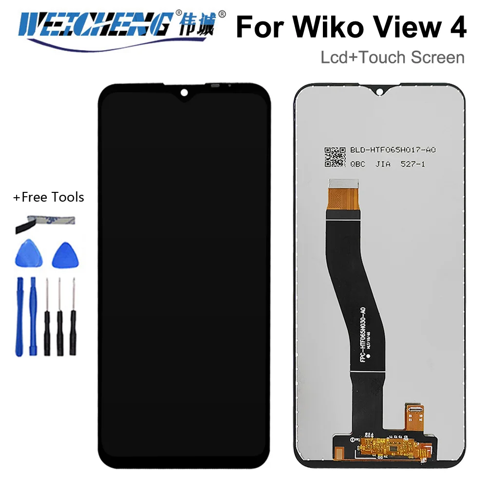 

6,52 ''для WIKO VIEW4 W-V830 V830 LCD View 4 Lite W-V730 ЖК-датчик для Wiko View 4 View4 LITE LCD