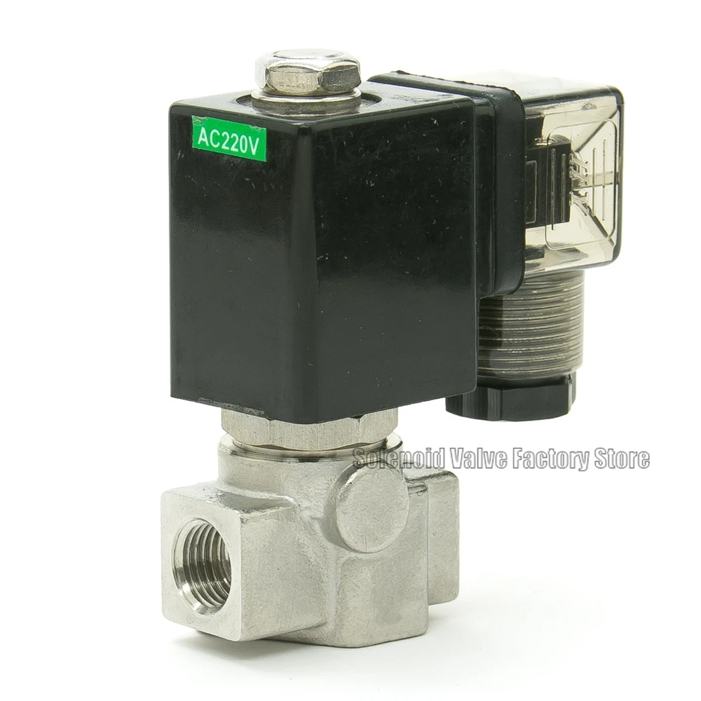 Normal Close 2 Way Pneumatic Stainless steel Water Solenoid Valve SPU-06 0-0.5bar Orifice 6mm DC12V BSP Port G1/4