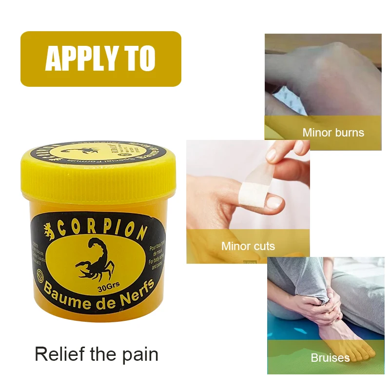 30G Painkiller Medical Plaster Scorpion Venom Extract Rheumatism Arthritis Warm Therapy Pain Relief Cream For Joint Back Knee