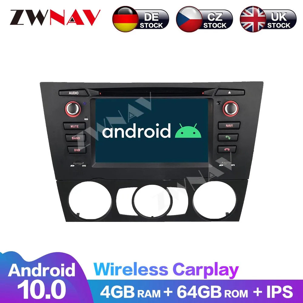 Android 10 4+64G 8 Core Car Multimedia DSP GPS Navigation DVD Player For BMW 3 Series 2005 Player Carplay