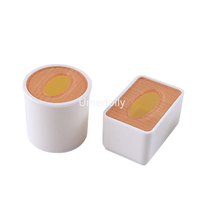 2pcs 1/6 or 1/12 Scale Miniature Dollhouse Tissue Box Pretend Play BJD Blyth Doll House Furniture Decoration Accessories