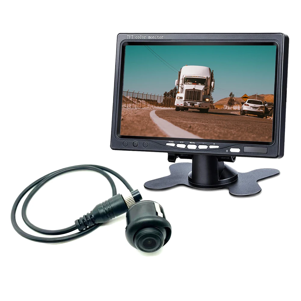 

7 inch Truck Wired Camera System Heavy Duty 720p AHD Rear View Camera with 7 inch TFT Monitor Parking Assistance