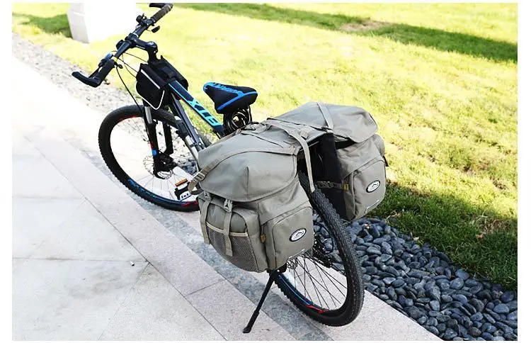 50L Fahrrad Tasche Mountain Road Sattel Radfahren Taschen Fahrrad Hinten Sitz Tasche Doppel Seite Rack Schwanz Sitz Pannier Pack Fahrrad Zubehör – Detail 9