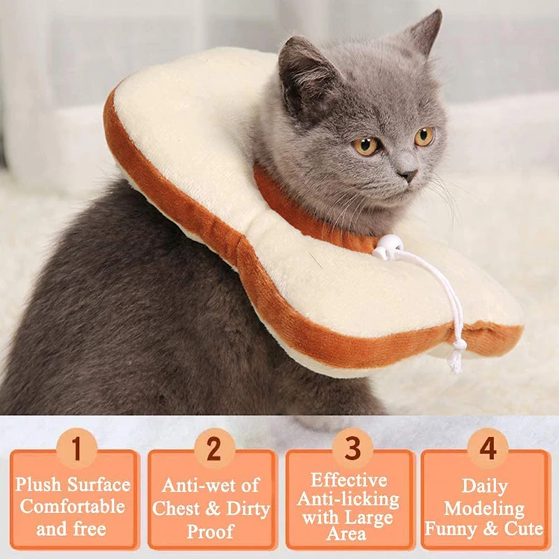 Pet Elizabethan Collar Cat Anti-bite Circle Small Dog Adjustable Protective Neck Cats Puppy Anti-Lick Shame Muzzle Supplies