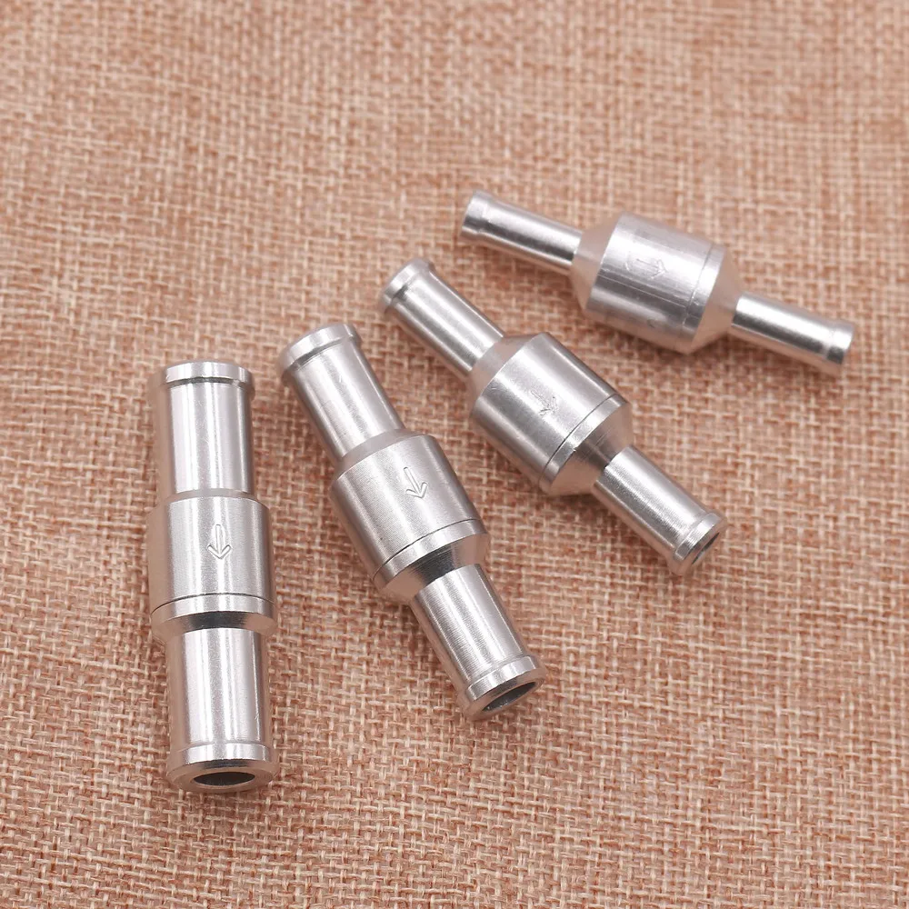 6/8/10/12mm Aluminu Check Valve Non Return Check One Way Valve Rollover Breather Fuel Syetem Pressure Relief Valve Diesel Petrol