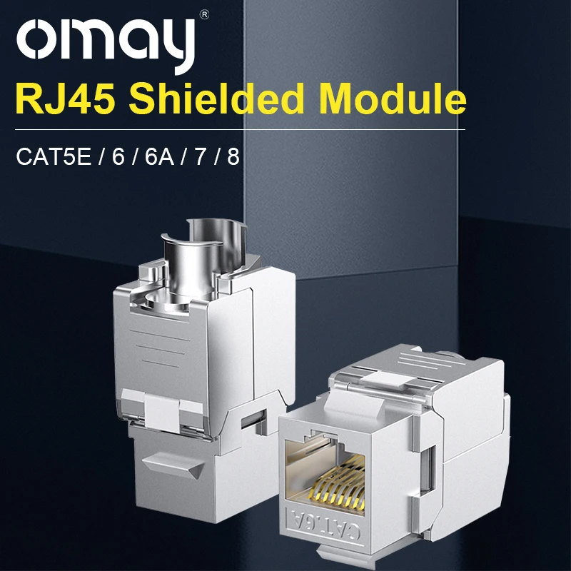 CAT5E/6/6A/7/8 UTP Network Module Tool-free RJ45 Shielded Keystone Unshielded Connector Cable Coupler Adapter FOR AMP hot