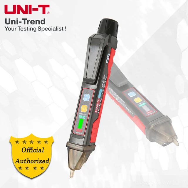 UNI-T UT12E, UT12M Detektor napięcia AC UT12D; regulowany, czuły, bezdotykowy inteligentny ołówek testowy / ochrona IP67