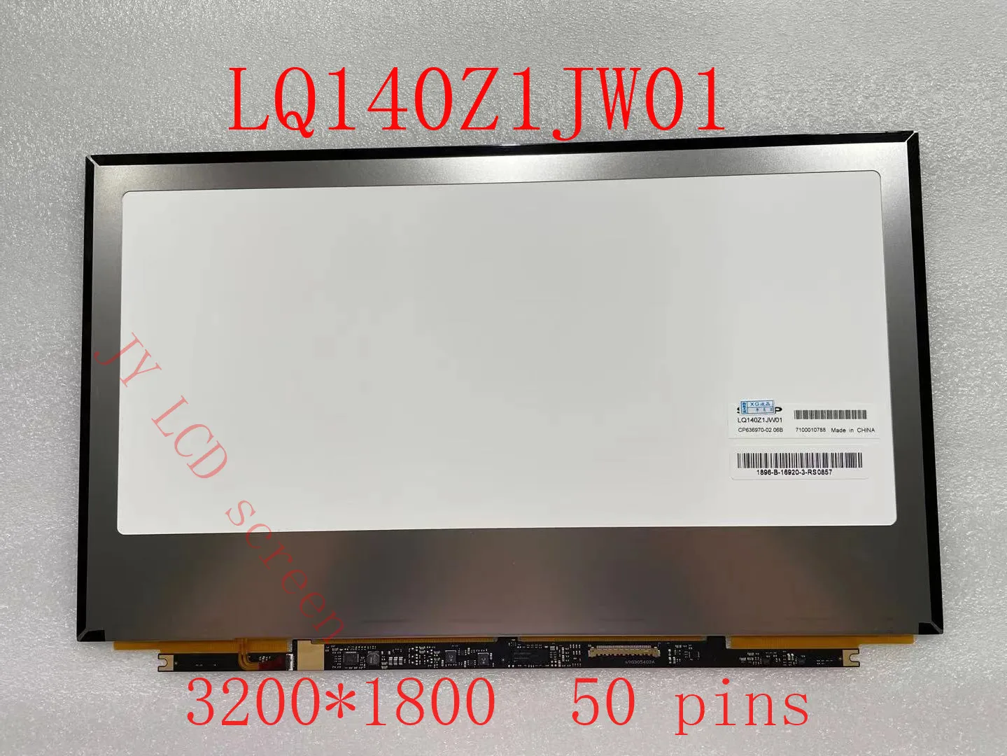 Panel de pantalla LCD de 14,0 pulgadas para Fujitsu U904 IPS LQ140Z1JW01 LQ140Z1JW01A 99% Color gamut no táctil 3200*1800 50 pines